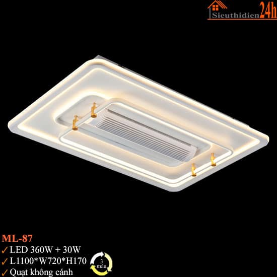 Đèn Quạt Không Cánh Euroto ML-87