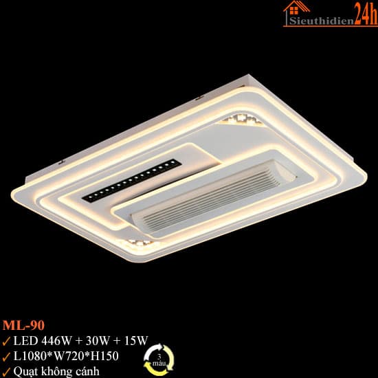 Đèn Quạt Không Cánh Euroto ML-90