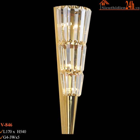 Đèn Tường Pha Lê Euroto V-846