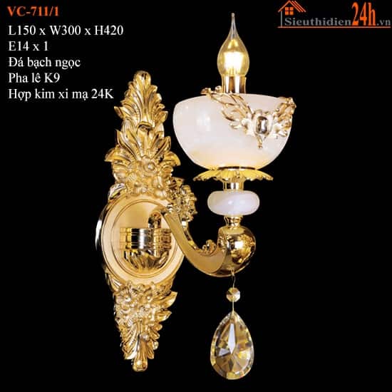Đèn Tường Pha Lê Euroto V-711/1