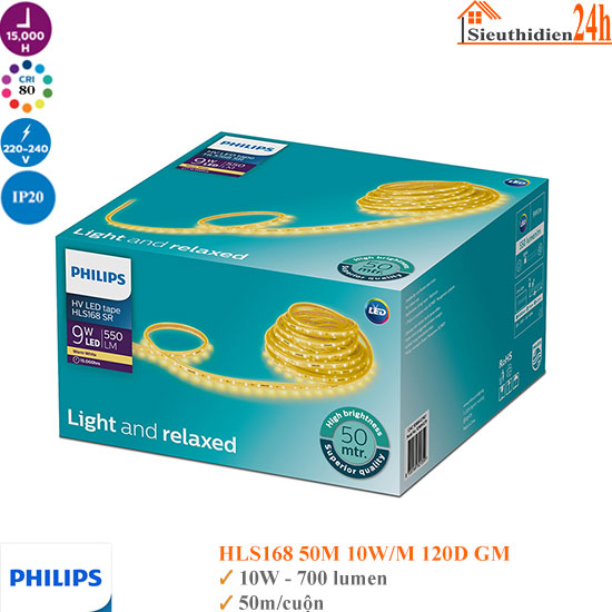 Đèn Led Dây Philips HLS168 50M 10W/M 120D