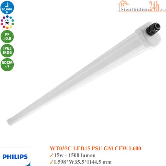 Đèn Chống Thấm Philips WT035C LED15 PSU GM L600