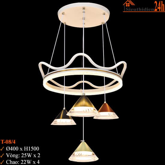 Đèn Thả Trần Euroto T-08/4