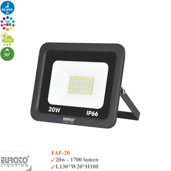 Đèn Led Pha Euroto FAF-20W