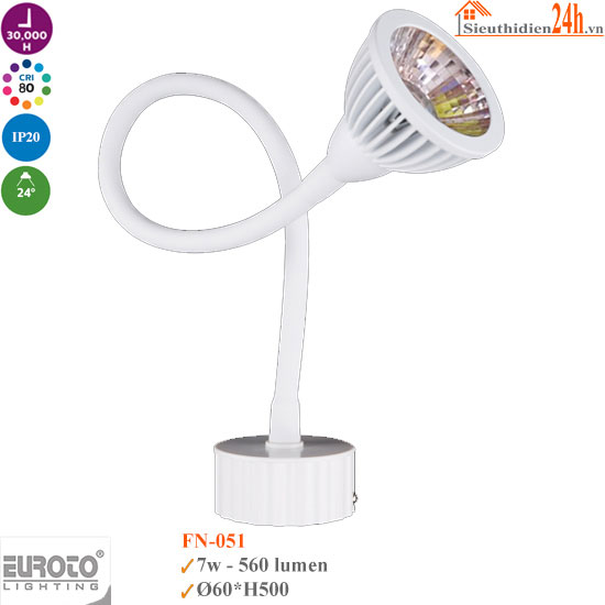Đèn Rọi Đế Ngồi Euroto FN-051 7w