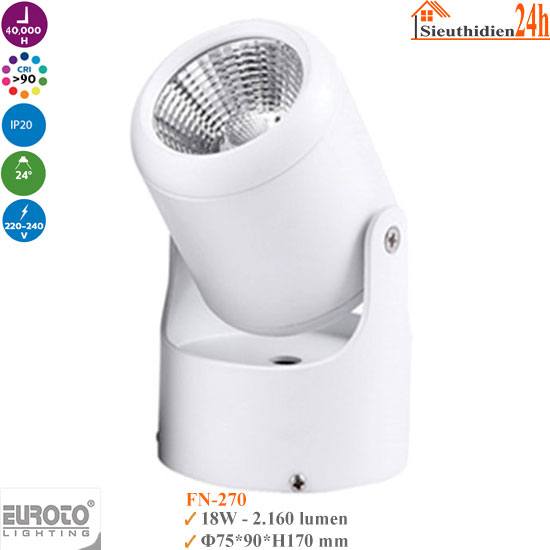 Đèn Rọi Đế Ngồi Euroto FN-270 18w