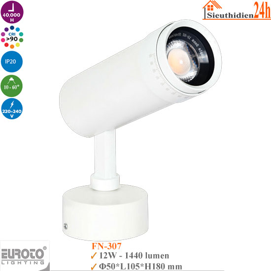 Đèn Rọi Đế Ngồi Euroto FN-307 12w