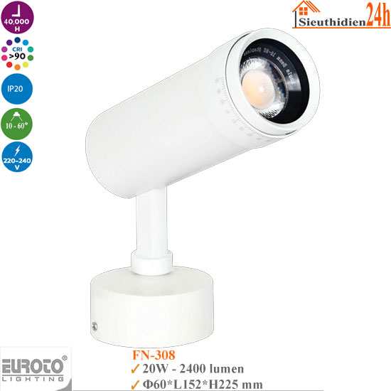 Đèn Rọi Đế Ngồi Euroto FN-308 20w
