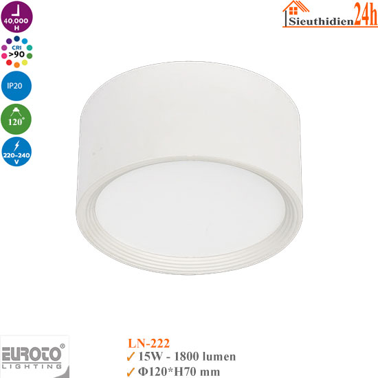 Đèn Ống Bơ Đổi Màu Euroto LN-222 15W