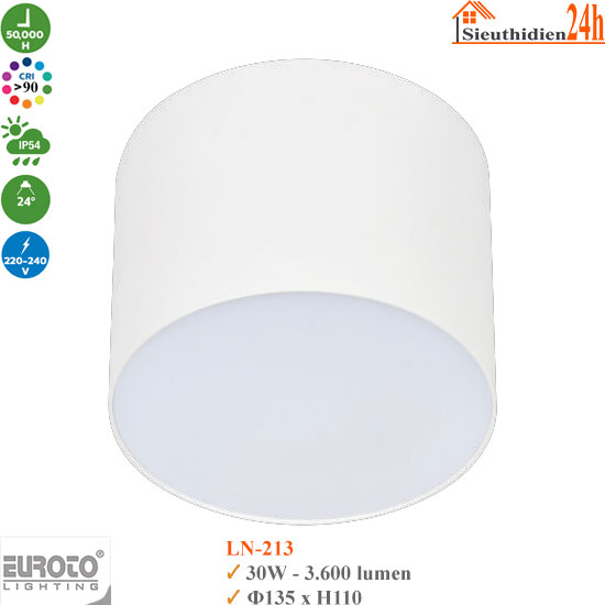 Đèn Ống Bơ Chống Chói Euroto LN-213 30W