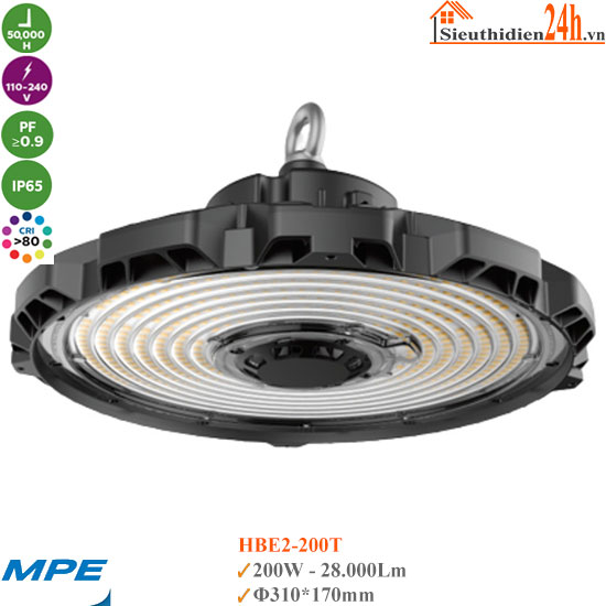 Đèn Led Highbay MPE HBE2-200T 200W