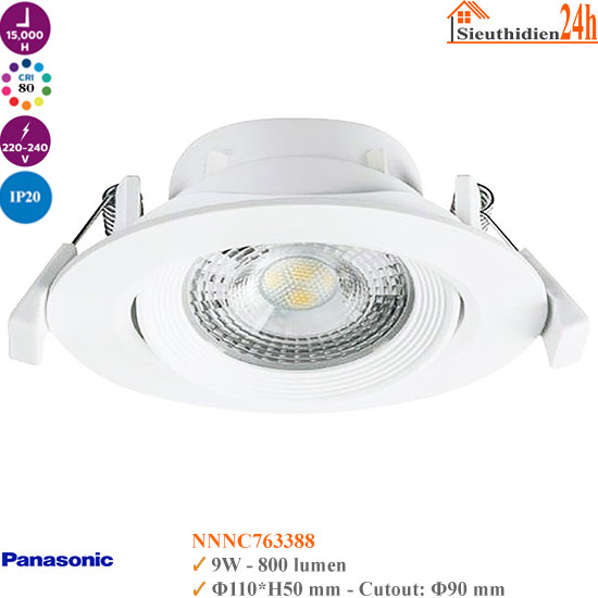 Đèn Spotlight Âm Trần Panasonic NNNC763388 9W