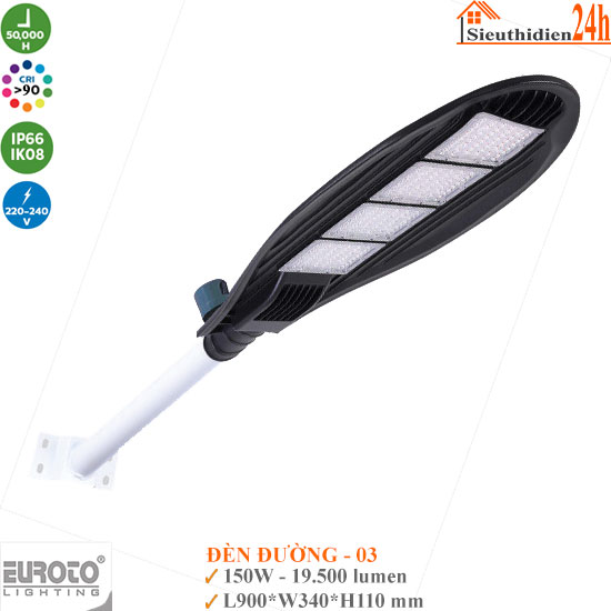 Đèn Đường Led Euroto DD-03 150W
