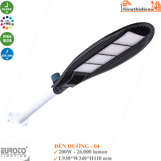 Đèn Đường Led Euroto DD-04 200W