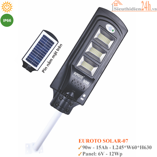 Đèn Đường Năng Lượng Mặt Trời Euroto Solar-07 90W