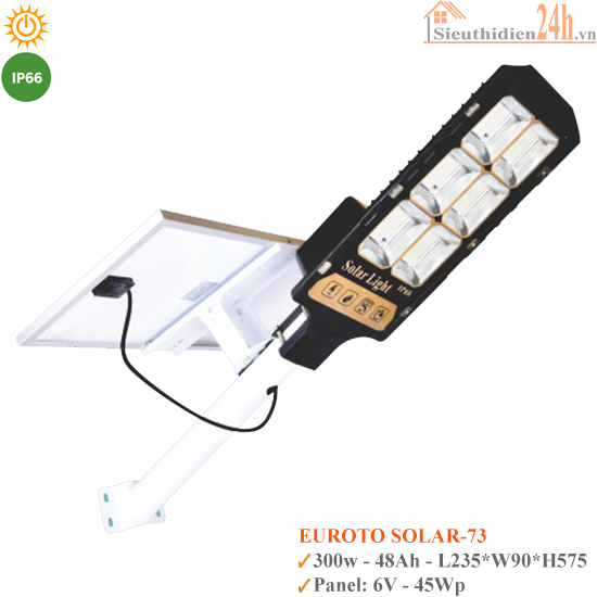 Đèn Đường Năng Lượng Mặt Trời Euroto Solar-73 300w