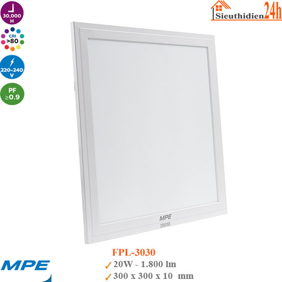 Đèn Led Panel MPE FPL-3030 20W
