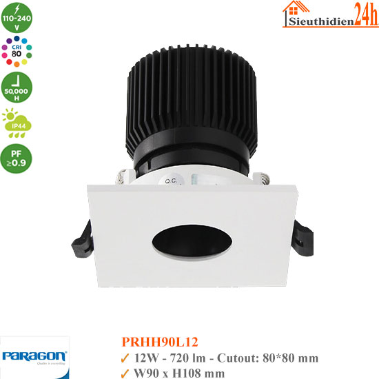 Đèn Spotlight Âm Trần Paragon PRHH90L12 12W