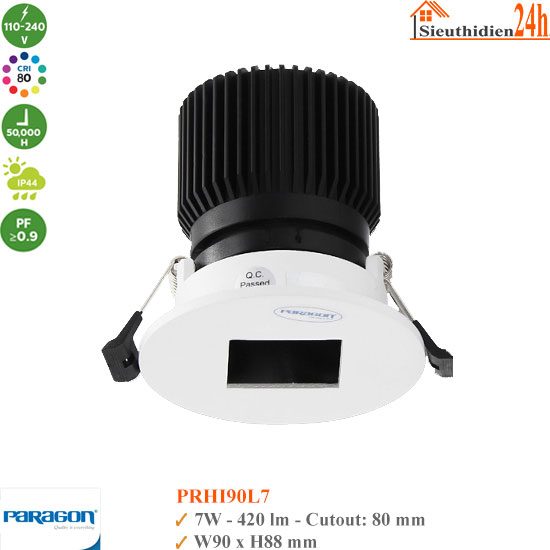 Đèn Spotlight Âm Trần Paragon PRHI90L7 7W