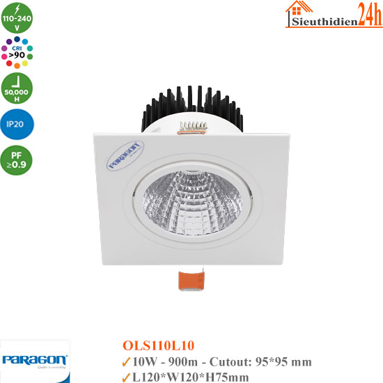 Đèn Spotlight Âm Trần Paragon OLS110L10 10W