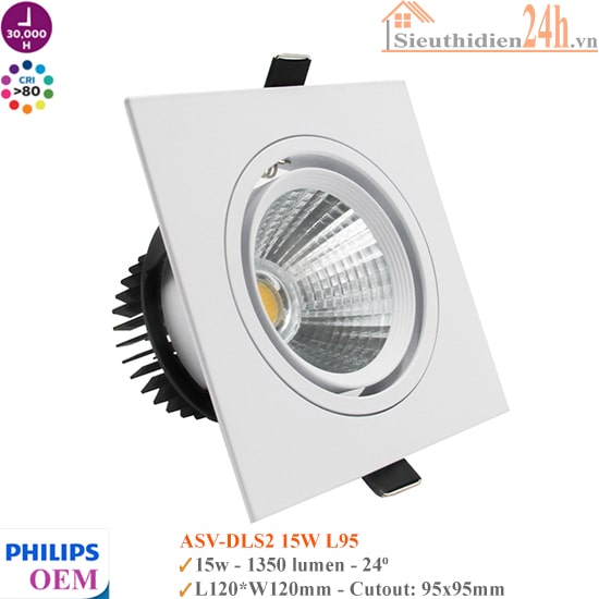 Đèn Spotlight Âm Trần Philips OEM ASV-DLS2 15W