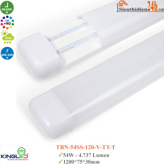 Đèn Bán Nguyệt KingLed Amber TBN-54SS-120 54W