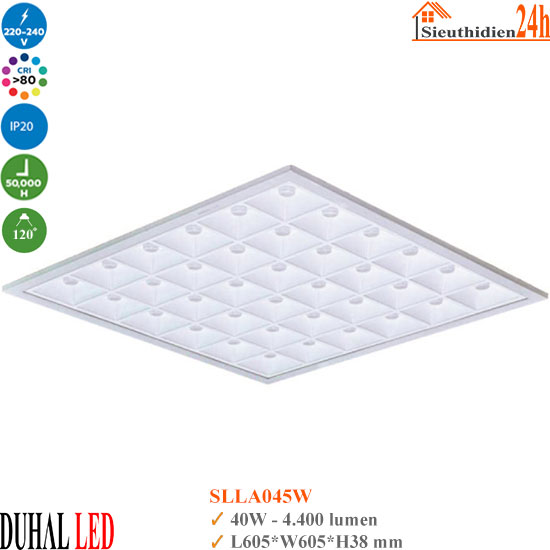 Đèn Led Panel Tán Quang Duhal SLLA045W 40W 600×600