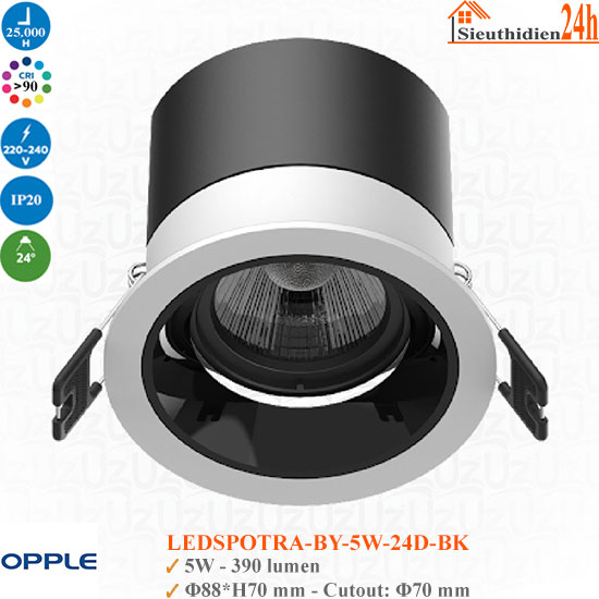 Đèn Spotlight Âm Trần Opple LED SPOT RA-BY U 5W