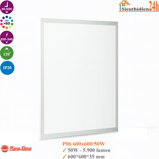 Đèn Led Panel Rạng Đông P06 600×600 50W