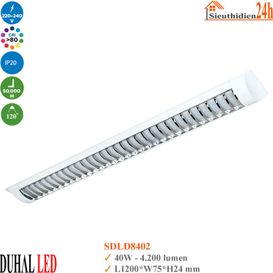 Đèn Led Bán Nguyệt Chiếu Sâu Duhal SDLD8402 40W