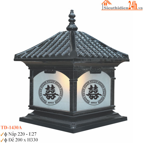 Đèn Trụ Cổng Chữ Hỷ Euroto TD-430A
