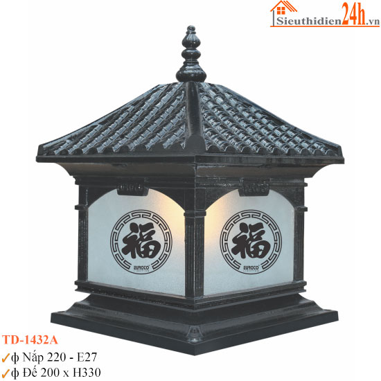 Đèn Trụ Cổng Chữ Phước Euroto TD-432A