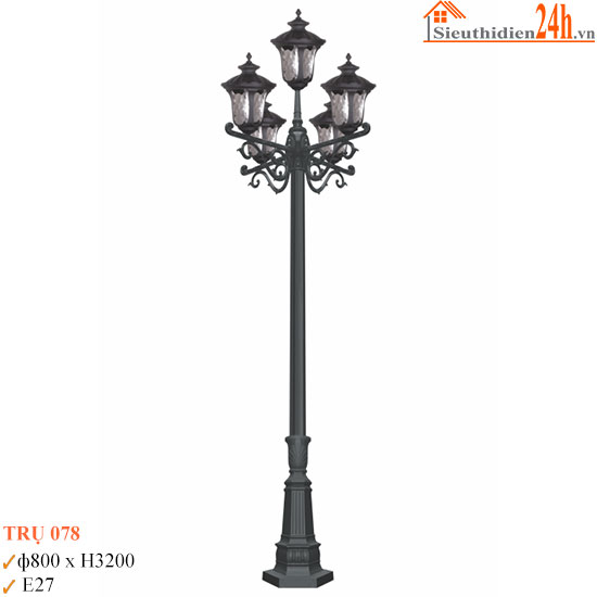 Đèn Trụ Sân Vườn Euroto TRU-078
