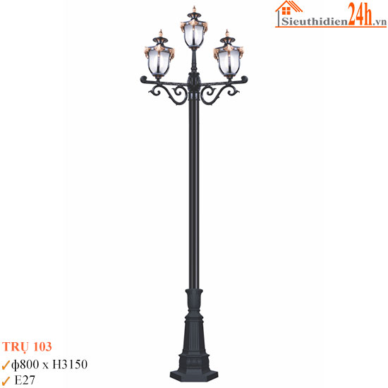 Đèn Trụ Sân Vườn Euroto TRU-103