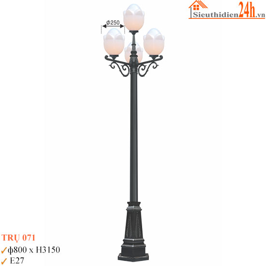 Đèn Trụ Sân Vườn Euroto TRU-071