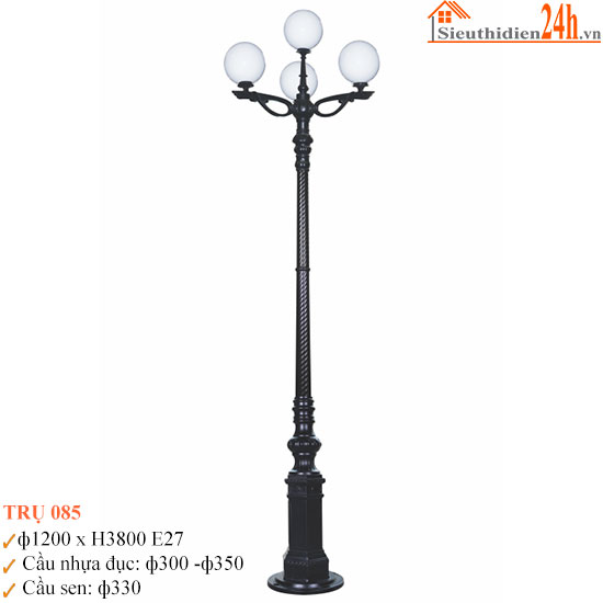 Đèn Trụ Sân Vườn Euroto TRU-085