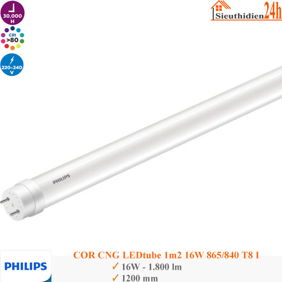 Bóng Đèn Tuýp Philips COR CNG LEDtube 1200mm 16W T8 I