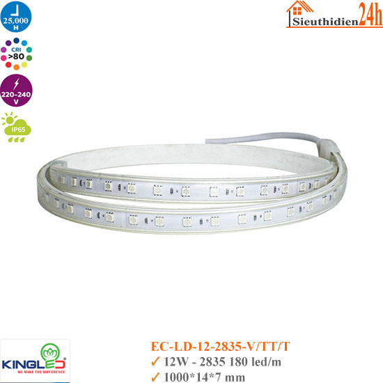 Đèn Led Dây KingLed EC-LD-12-2835 12W IP65