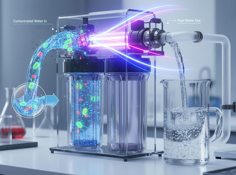 Tia UV tiêu diệt vi sinh vật gây bệnh và trả lại dòng nước sạch cho con người