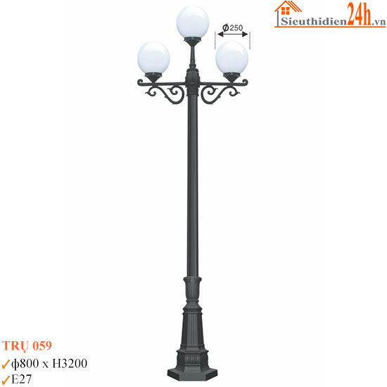 Đèn Trụ Sân Vườn Euroto TRU-059