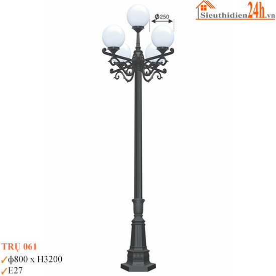 Đèn Trụ Sân Vườn Euroto TRU-061