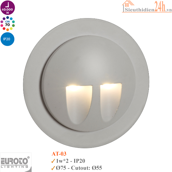 Đèn Âm Cầu Thang Euroto AT-03
