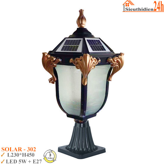 Đèn Trụ Cổng Euroto SOLAR-302