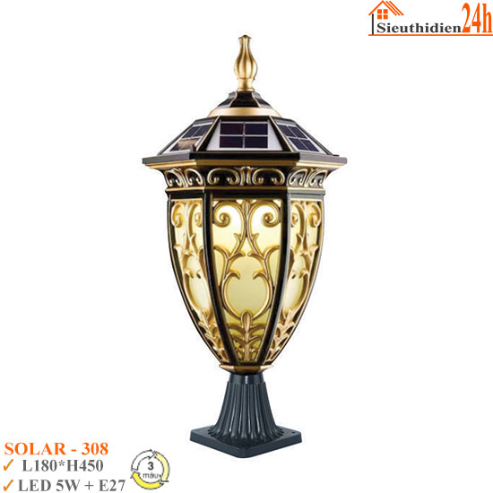 Đèn Trụ Cổng Euroto SOLAR-308