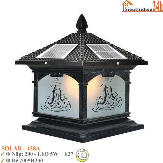 Đèn Trụ Cổng Euroto SOLAR-428