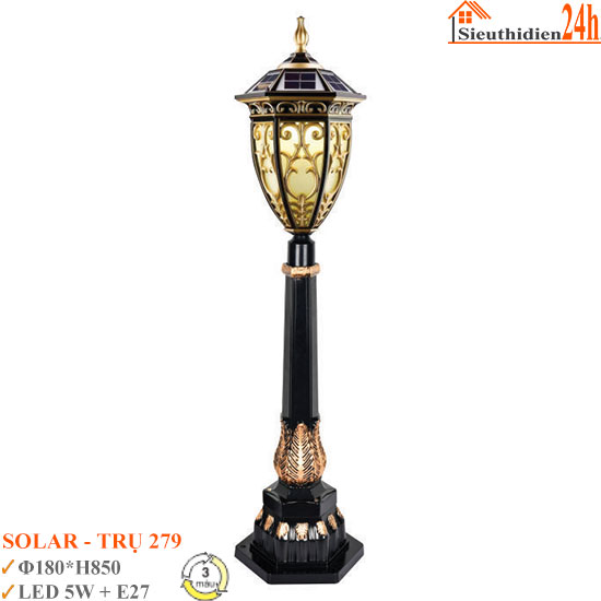 Đèn Trụ Sân Vườn Euroto SOLAR-279