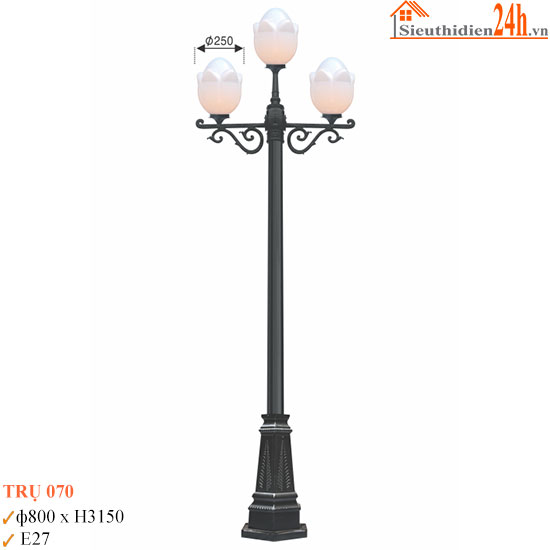 Đèn Trụ Sân Vườn Euroto TRU-070