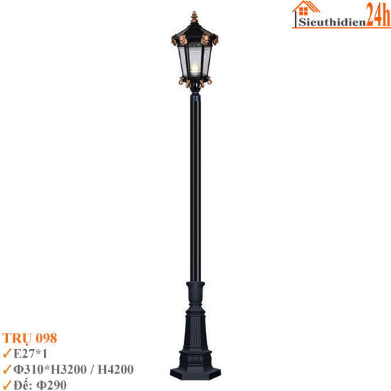 Đèn Trụ Sân Vườn Euroto TRU-098