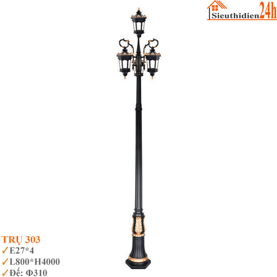 Đèn Trụ Sân Vườn Euroto TRU-303