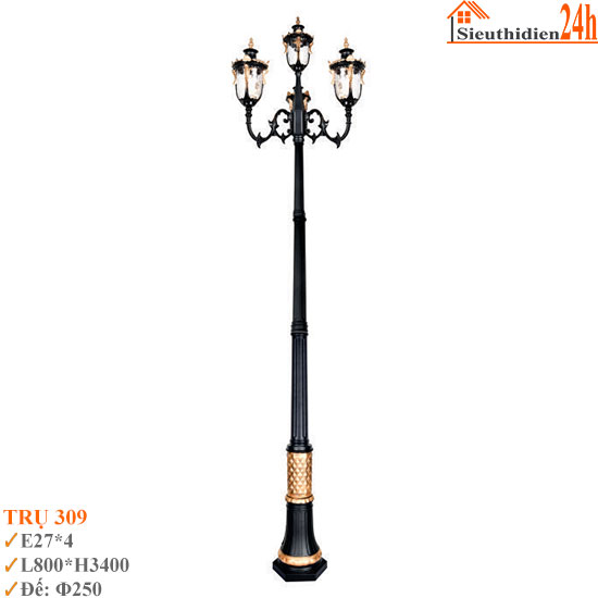 Đèn Trụ Sân Vườn Euroto TRU-309